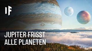 Was wäre, wenn Jupiter alle Planeten in unserem Sonnensystem verschluckte?