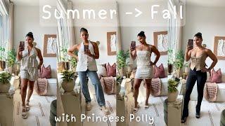 Princess Polly Haul & Try-on | Transitional summer - Fall Pieces