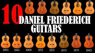 Hommage to Daniel Friederich (1932-2020): 10 Daniel Friederich guitars in one video