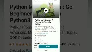 Udemy free coupon | Python Mega Course : Go Beginner to Expert in Python3 #udemy