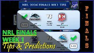 NRL Finals Week1 - Tips and Predictions 2024