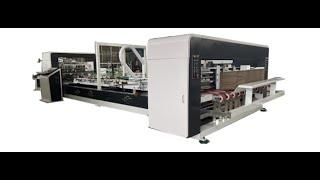 High Spped Corrugated Carton Box Folder Gluer Fully Automatic Making Machine Plant