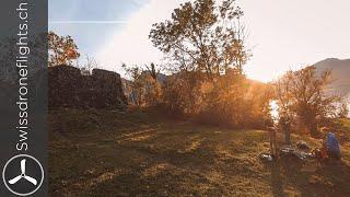 Chasing Disc Golf Frisbees over meadows [Swiss Drone Flights]