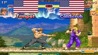 Super Street Fighter 2 Turbo  Trmpet (Usa) vs CaliScrub (Usa) 슈퍼 스트리트 파이터 2 터보