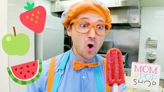 Blippi Makes Fruit Popsicles | Learn Healthy Eating For Children | Educational Videos For Kids