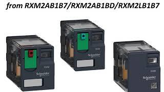 Schneider electric overload 24 V AC RXM Series miniature 12v relay