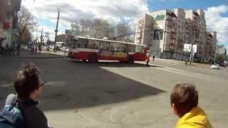Водителя троллейбуса убило током в Ижевске (на сам