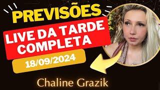 LIVE de PREVISÕES BOMBÁSTICAS da Vidente CHALINE GRAZIK #chalinegrazik #previsoes #videntechaline