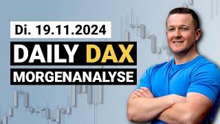 DAX mit leichter Shorttendenz. | Daily DAX Morgenanalyse am 19.11.2024 | Florian Kasischke