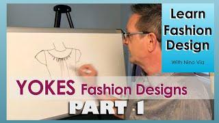 Yokes: Part 1 ~ Yoke Neckline Pattern Making Tutorial ~ Fashion Design Online ~ Nino Via