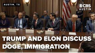 Elon Musk talks about DOGE, immigration in first Cabinet meeting