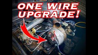 CHEAP GM one-wire alternator upgrade for the FLOODED Corvair!  Double your charging power!