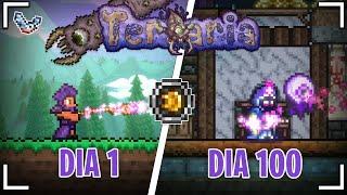 SOBREVIVI 100 DIAS de MAGO no TERRARIA!