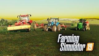 USING ALL THE TRACTORS TO HARVEST THE HAY | TIREDBOG | FARMING SIMULATOR 2019