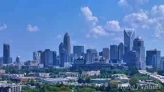 Aerial visuals of Charlotte, North Carolina