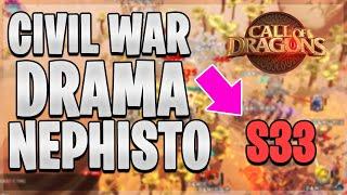 There is Drama in Server 33 ( Civil War ) Nephisto | Call of Dragons