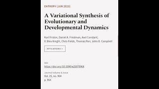 A Variational Synthesis of Evolutionary and Developmental Dynamics | RTCL.TV