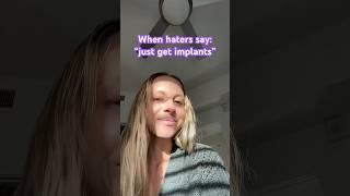 Love your flaws & don’t let the #haters tell you what to do #selflove #confidence #lipsync #implants