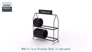 Mobile Tyre Display Racks