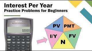 4. TVM - Solving Your First Interest Rate (I/Y) Problems | BA II Plus Walkthrough #tvm