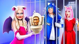 Die Skibidi-Toilette ist verschwunden! Super Sonic the Hedgehog im echten Leben! Amy Rose vs. Eggman