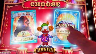 $125 SPIN BONUSES!!! JACKPOT CARNIVAL HAD ME PULLING OUT MY HAIR!!