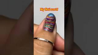 weird nailart design with 9 nailpaints  #shorts #ytshorts #nails #mood #notoolnailart #weird #fyp