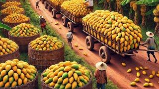 Farmers Harvest And Process Millions Of Tons Of Pineapples, Mangoes, Bananas And Watermelons