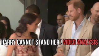 Harry Cannot Stand Her ! Video Analysis (Meghan Markle)