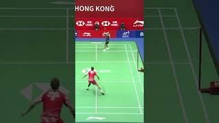 Amazing save from Viktor Axelsen #shorts #badminton #BWF