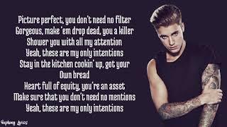 Justin Bieber - Intentions ft. Quavo (Lyrics)