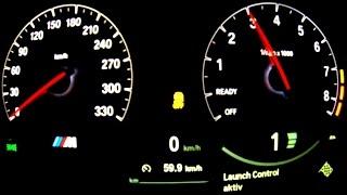 BMW M4 Launch Control Acceleration Onboard + Outside Sound F82 M3 4er