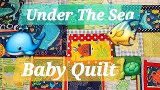 Under The Sea Baby Quilt, Quilt Tip: Make Scrap Blocks While you Quilt,  Triplet Watch,