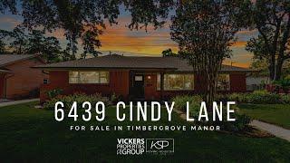 For Sale in Timbergrove Manor, Houston: 6439 Cindy Lane