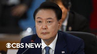 What led to South Korea's president declaring martial law?