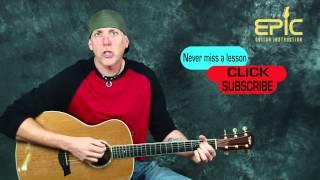 Easy Beginner acoustic song guitar lesson learn Bob Seager Against The Wind chords strum patterns