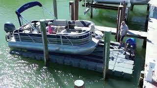 Floating Drive On Pontoon Dock From Gulf Stream Docks
