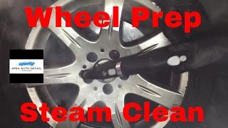 Steam clean the wheels of your car! tutorial (McCulloch 1275 steamer)