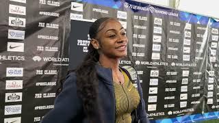 Sha’Carri Richardson Talks After 10.83 To Win Prefontaine Classic 100m