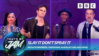 Slay It Don’t Spray It with Nicole Scherzinger, Thom Evans, Aloe Blacc & Joey Fatone  That’s My Jam