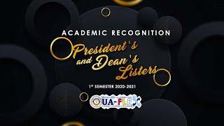 (1)University of the Assumption Academic Recognition (First Semester AY 2020-2021)