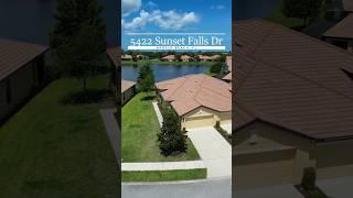 Apollo Beach 55+ Lakefront Villa | 5422 Sunset Falls Dr Tour #Shorts #realestate