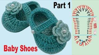 KnitLove HK/Knit/Crochet/How to/DIY/ Crocheted Baby Shoes[Part 1]/かぎ針編み/짜다/क्रोशै/棒針/鈎針/鈎織/嬰兒鞋[第一部分]