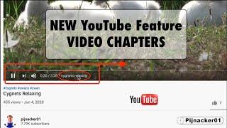 YouTube Feature - adding Chapter Markers in video progress bar