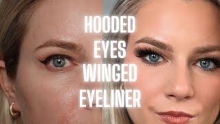 Winged Liner on HOODED EYES - How to Apply Winged Eyeliner