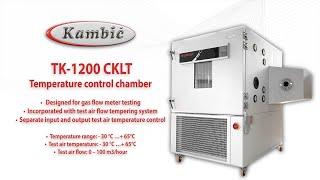 Kambic, Temperature control chamber type TK-1200 CKLT,  designed for gas flow meter testing