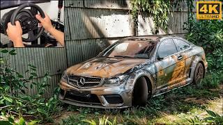 Rebuilding MERCEDES C63 AMG BLACK SERIES - Forza Horizon 5 - Thrustmaster T300 Gameplay 4K Ultra HD.