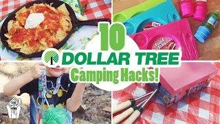 10 AMAZINGLY AFFORDABLE DOLLAR TREE CAMPING HACKS FOR SUMMER VACATION!!