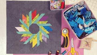 Patchwork tutorial: a perfect pattern to sew with your scrap fabrics, every details for beginners