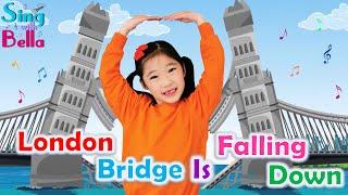 London Bridge Is Falling Down with Actions and Lyrics | Kids Action Song | Sing with Bella